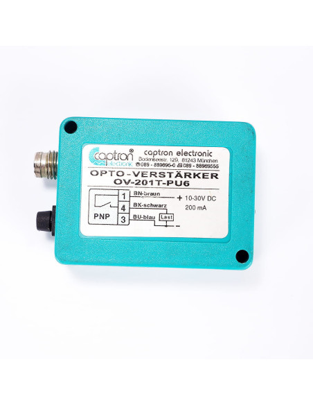 Wzmacniacz  czujnika optycznego, OV-201T-PU6, Captron | Automatyka | Eshop Dopak | Wszystko dla Przemysłu