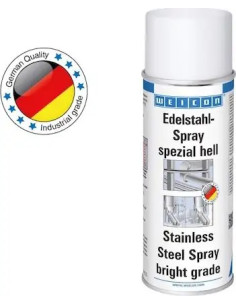 WEICON Stainless Steel Spray bright grade 400 ml powłoka na bazie pigmentów stali nierdzewnej jasne | Chemia techniczna | Eshop 