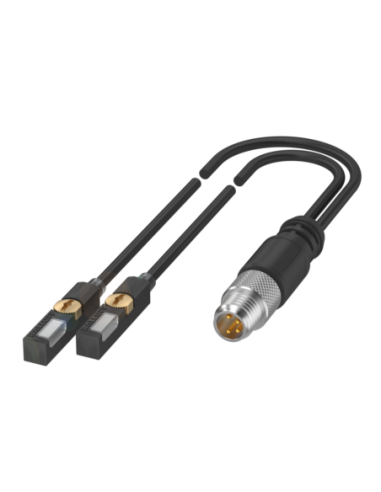 Dwa czujniki pola magnetycznego z jednym wspólnym wtykiem BMF 235K-PS-C-2A-SA95-S75-00,3 BALLUFF | Automatyka | Eshop Dopak | Ws