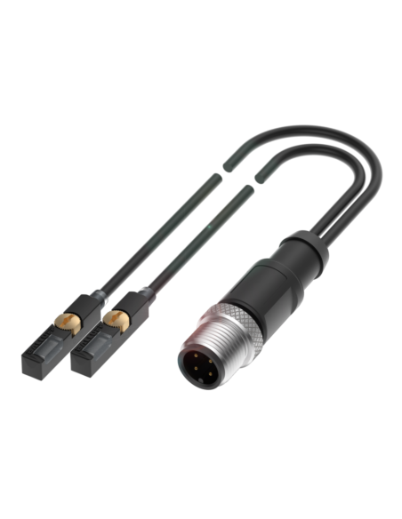 Dwa czujniki pola magnetycznego z jednym wspólnym wtykiem BMF 235K-NS-C-2A-SA95-S4-00,5 BALLUFF | Automatyka | Eshop Dopak | Wsz