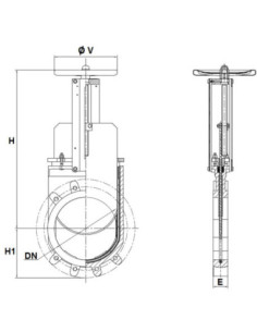 Zasuwa nożowa DN300 CF8M/316/ EPDM jednostronnie szczelna | Hydraulika | Eshop Dopak | Wszystko dla Przemysłu