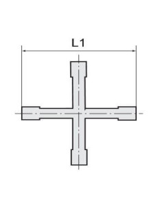 złączka pod wąż 9 mm czwórnik MO 2