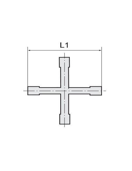 złączka pod wąż 13 mm czwórnik MO