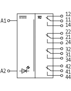 Moduł przekaźnika RM 14/24, WE:24VAC/DC, WY:250VAC/DC/2A 51410 | Elektronika | Eshop Dopak | Wszystko dla Przemysłu 2