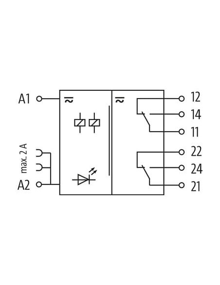 Przekaźnik MIRO 12.4 WE:24VAC/DC - WY:250VAC/DC/6A 52103 | Elektronika | Eshop Dopak | Wszystko dla Przemysłu