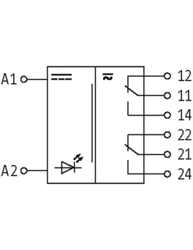 Moduł przekaźnika RM 12/24 WE:24VAC/DC - WY:250VAC/DC/5A 51540 | Elektronika | Eshop Dopak | Wszystko dla Przemysłu
