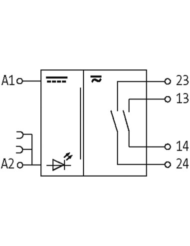 Moduł przekaźnika RMMD, WE:24VDC - WY:250VAC/DC/2A 51140 | Elektronika | Eshop Dopak | Wszystko dla Przemysłu