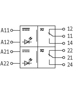 Moduł przekaźnika RM 21/24, WE:24VAC/DC - WY:250VAC/DC/5A 51485 | Elektronika | Eshop Dopak | Wszystko dla Przemysłu 2