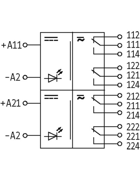 Moduł przekaźnika RM-22/24, WE:24VAC/DC, WY:250VAC/DC/5A 51465 | Elektronika | Eshop Dopak | Wszystko dla Przemysłu