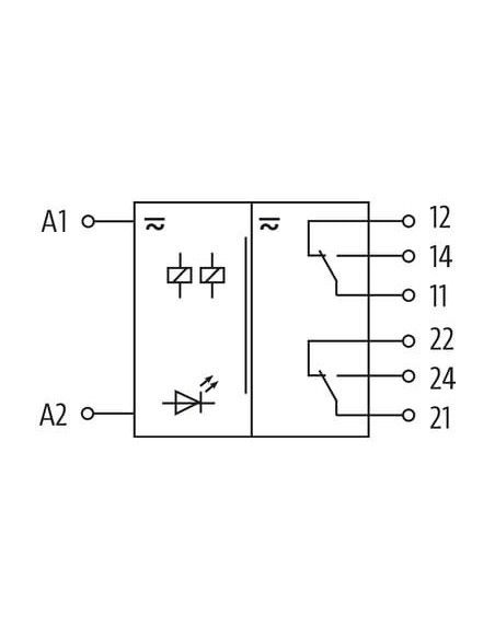Przekaźnik MIRO 12.4 WE:230VAC/DC - WY:250VAC/DC/6A 52140 | Elektronika | Eshop Dopak | Wszystko dla Przemysłu