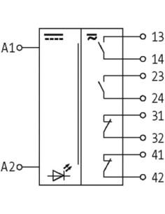 Moduł przekaźnika RM 122/24, WE:24VDC - WY:250VAC/DC/5A 51300 | Elektronika | Eshop Dopak | Wszystko dla Przemysłu 2