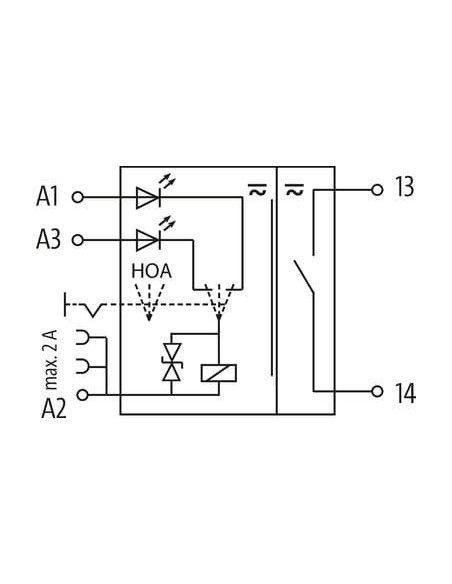 Przekaźnik MIRO 6.2 z koniecznościiem HOA 526010 | Elektronika | Eshop Dopak | Wszystko dla Przemysłu