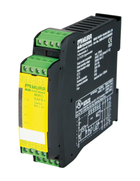 Przekaźnik bezpieczeństwa MIRO SAFE  Przełącznik BA 3000-33113-3020025 | Elektronika | Eshop Dopak | Wszystko dla Przemysłu