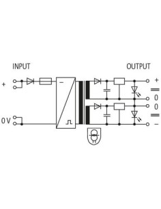 Konwerter DC/DC MDD, WE:24VDC WY:2x15V/0,25ADC 85659 | Automatyka | Eshop Dopak | Wszystko dla Przemysłu 2