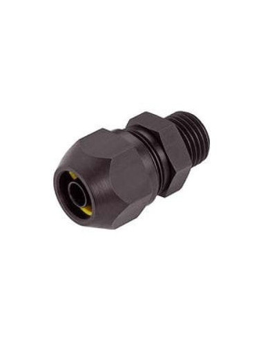 Złączka skręcana do węży z oplotem stalowym fi 7x4 mm,G 1/4 GZ, aluminium anodyzowane