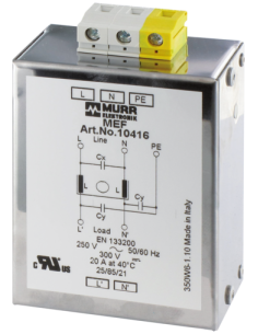 Filtr przeciwzakłóceniowy 1-fazowy, 1-poziomowy 10415 | Elektronika | Eshop Dopak | Wszystko dla Przemysłu