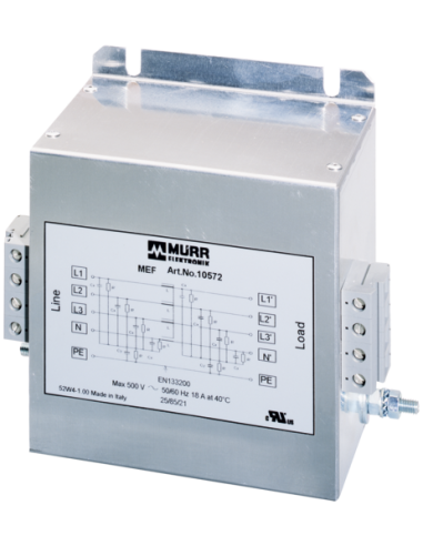 Filtr przeciwzakłóceniowy 3-fazowy, 1-poziomowy 10575 | Elektronika | Eshop Dopak | Wszystko dla Przemysłu