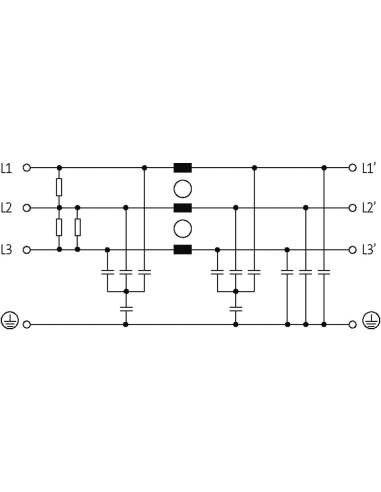 Filtr przeciwzakł.3-faz,1-poziomowy 10533 | Elektronika | Eshop Dopak | Wszystko dla Przemysłu
