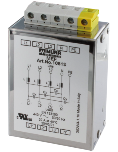 Filtr przeciwzakłóceniowy 3-fazowy, 1-poziomowy, I:6A U:4x440VAC 10511 | Elektronika | Eshop Dopak | Wszystko dla Przemysłu