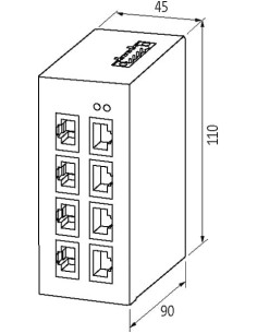 Przełącznik niezarządzalny Tree 8TX Metal 58152 | Elektronika | Eshop Dopak | Wszystko dla Przemysłu 2