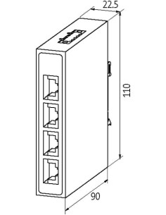 Przełącznik niezarządzalny Tree 4TX Metal 58151 | Elektronika | Eshop Dopak | Wszystko dla Przemysłu 2