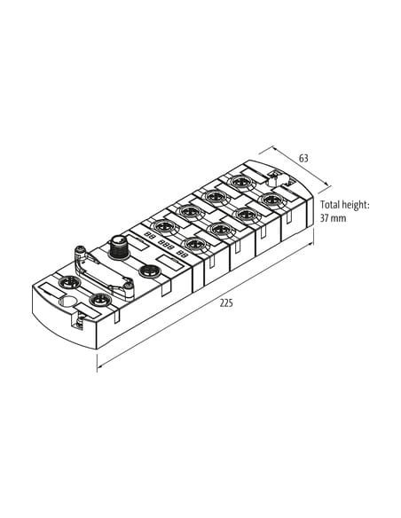 Przełącznik zarządzający Xelity, PROFINET,IP67 58845 | Elektronika | Eshop Dopak | Wszystko dla Przemysłu