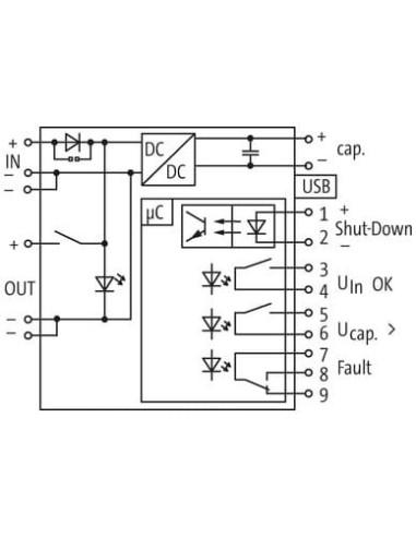 Moduł buforowy MB Cap Ultra, WE:24VDC WY:24VDC/20A max.16s 85468 | Elektronika | Eshop Dopak | Wszystko dla Przemysłu