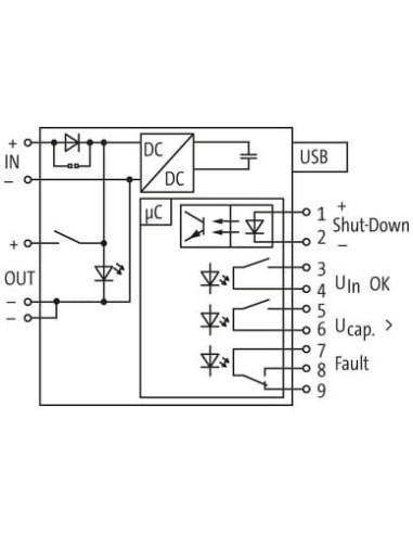 Moduł buforowy MB Cap Ultra, WE:12/24VDC WY:12/24VDC/10A max.38s 85467 | Elektronika | Eshop Dopak | Wszystko dla Przemysłu