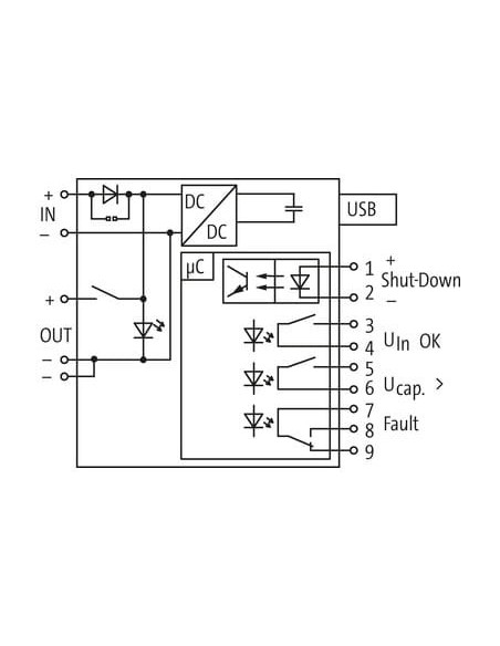 Moduł buforowy MB Cap Ultra, WE:12/24VDC WY:12/24VDC/10A max.38s 85467 | Elektronika | Eshop Dopak | Wszystko dla Przemysłu