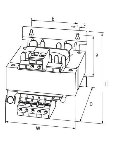 Transformator 1-fazowy MST P:320VA 86146 | Elektryka | Eshop Dopak | Wszystko dla Przemysłu