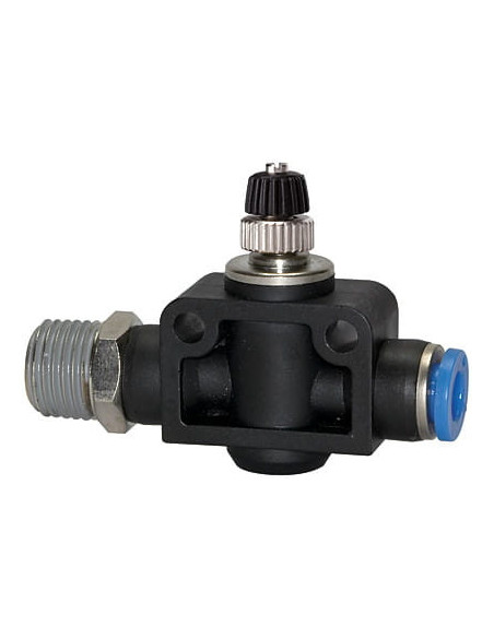 Zawór dławiąco-zwrotny wtykowy gwint R1/2, pod wąż 12 | Hydraulika | Eshop Dopak | Wszystko dla Przemysłu