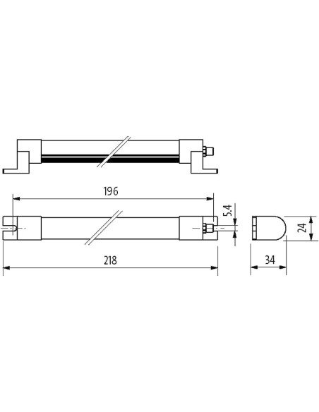 Lampa Modlight Illumix slim line 4W, IP54, 24VDC, M8 4000-75800-1715004 | Elektryka | Eshop Dopak | Wszystko dla Przemysłu