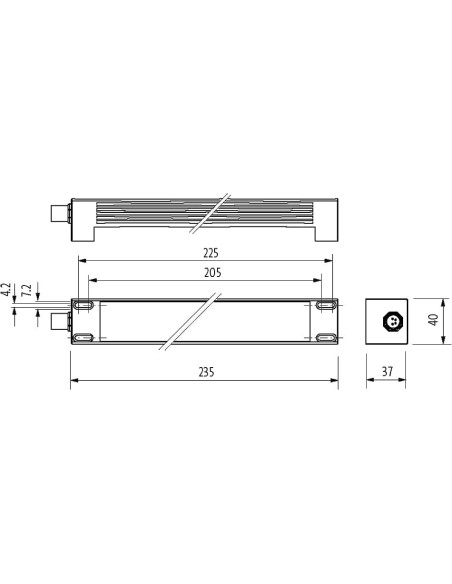 Lampa Modlight Illumix linia klasyczna 6W, LED, IP67, 24VDC, M12 4000-75801-1415006 | Elektryka | Eshop Dopak | Wszystko dla Prz