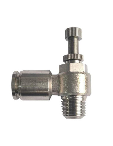 Zawór dławiąco-zwrotny wtykowy do siłownika G 1/8 GZ, do węża fi 6 mm, stal nierdzewna 316L | Hydraulika | Eshop Dopak | Wszystk