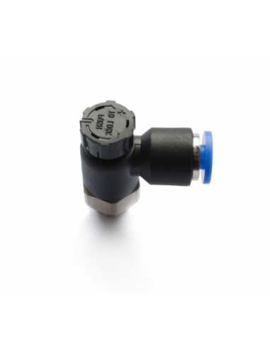 Zawór dławiąco-zwrotny wtykowy do siłownika M5 GZ, do węża fi 6 mm, z blokadą nastawy | Hydraulika | Eshop Dopak | Wszystko dla 