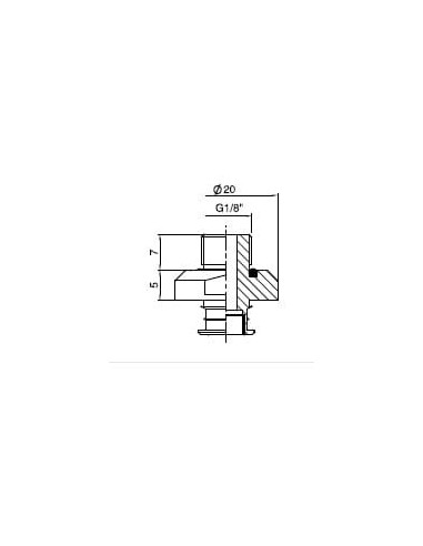 Mocowanie przyssawki próżniowej G 1/8 GZ z filtrem 30-45 mm (U, F-40, B, BL 30, 40, VBU 30-45) | Pneumatyka | Eshop Dopak | Wszy