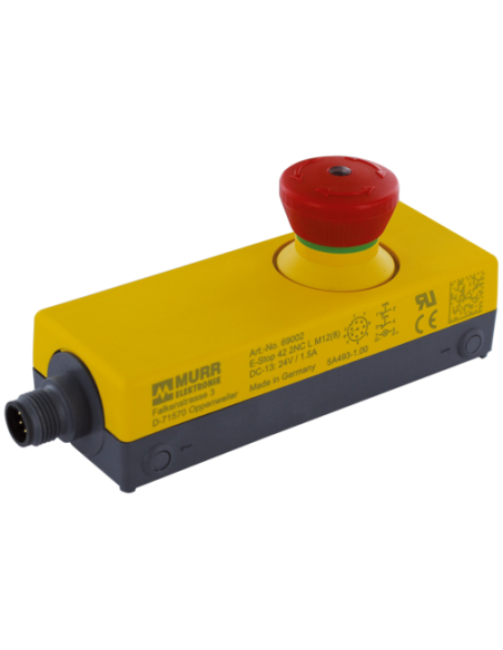 Przycisk E-Stop 42 2NC L, wyjście M12 69002 | Elektryka | Eshop Dopak | Wszystko dla Przemysłu
