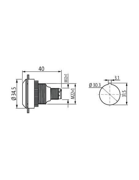 Lampa S 30 SL M12(4) 69115 | Elektryka | Eshop Dopak | Wszystko dla Przemysłu