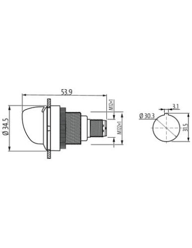 S-Switch 30 S 2NO 2x40SR M12(4)  69120 | Elektryka | Eshop Dopak | Wszystko dla Przemysłu