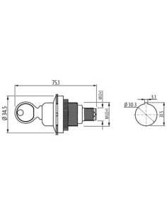K-Switch 30 S 2NO 1x40SR M12(4)  69130 | Elektryka | Eshop Dopak | Wszystko dla Przemysłu 2
