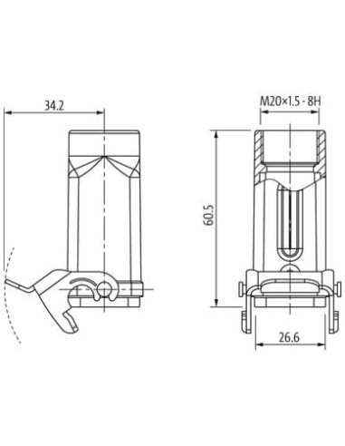 Obudowa Modlink Heavy A3 niski profil, IP65  70MH-GKANL-B01B000 | Przewody i Złącza | Eshop Dopak | Wszystko dla Przemysłu