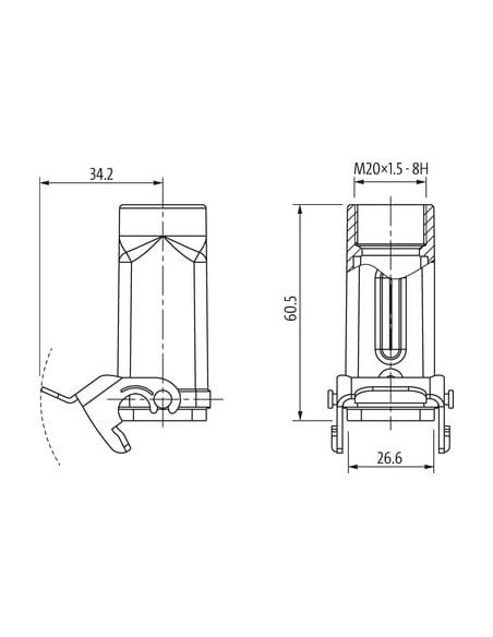 Obudowa Modlink Heavy A3 niski profil, IP65  70MH-GKANL-B01B000 | Przewody i Złącza | Eshop Dopak | Wszystko dla Przemysłu