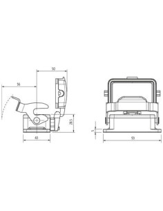 Obudowa Modlink Heavy B10 IP65  70MH-GAENL-B000010 | Przewody i Złącza | Eshop Dopak | Wszystko dla Przemysłu 2