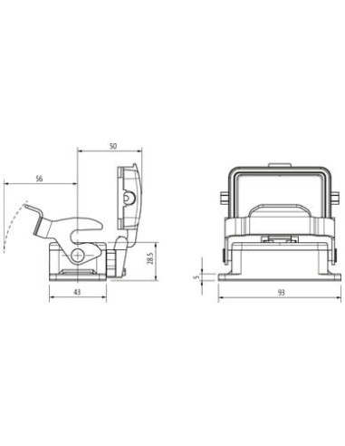 Obudowa Modlink Heavy B10 IP65  70MH-GAENL-B000010 | Przewody i Złącza | Eshop Dopak | Wszystko dla Przemysłu