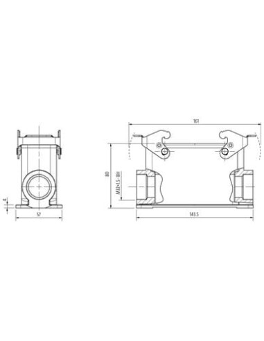 Obudowa Modlink Heavy B24, wysoki profile, IP65  70MH-GSGHQ-B02D000 | Przewody i Złącza | Eshop Dopak | Wszystko dla Przemysłu