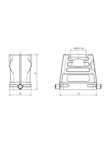 Obudowa Modlink Heavy B10, wysoki profile, IP65  70MH-GTEHL-A01D000 | Przewody i Złącza | Eshop Dopak | Wszystko dla Przemysłu
