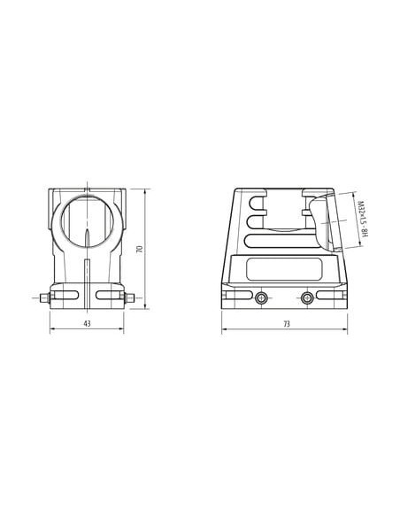 Budowa konstrukcji Modlink Heavy B10, wysoki profil, IP65, M32 70MH-GTEHQ-A02D000 | Przewody i Złącza | Eshop Dopak | Wszystko d