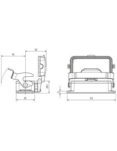 Obudowa Modlink Heavy B16 IP65, zamknięcie zamknięte 70MH-GAFNL-B000010 | Przewody i Złącza | Eshop Dopak | Wszystko dla Przemys 2