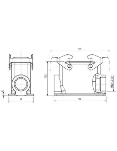 Budowa konstrukcji Modlink Heavy B16, wysoki profil, IP65 70MH-GSFHQ-B01D000 | Przewody i Złącza | Eshop Dopak | Wszystko dla Pr