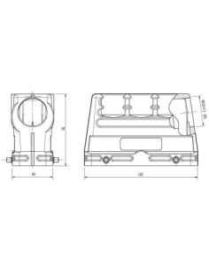 Obudowa Modlink Heavy B24, wysoki profil, IP65 70MH-GTGHQ-A02D000 | Przewody i Złącza | Eshop Dopak | Wszystko dla Przemysłu 2